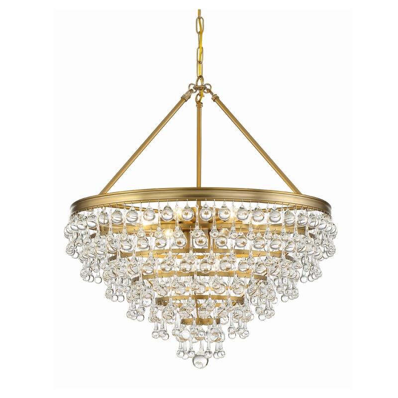 Crystorama Lighting Group Calypso 8 Light 24" Wide Chandelier with