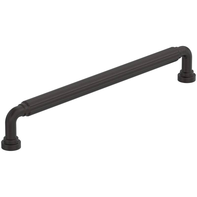 Amerock BP37706 Cowrie 8-13/16" Center to Center Fluted Handle Cabinet - Oil Rubbed Bronze