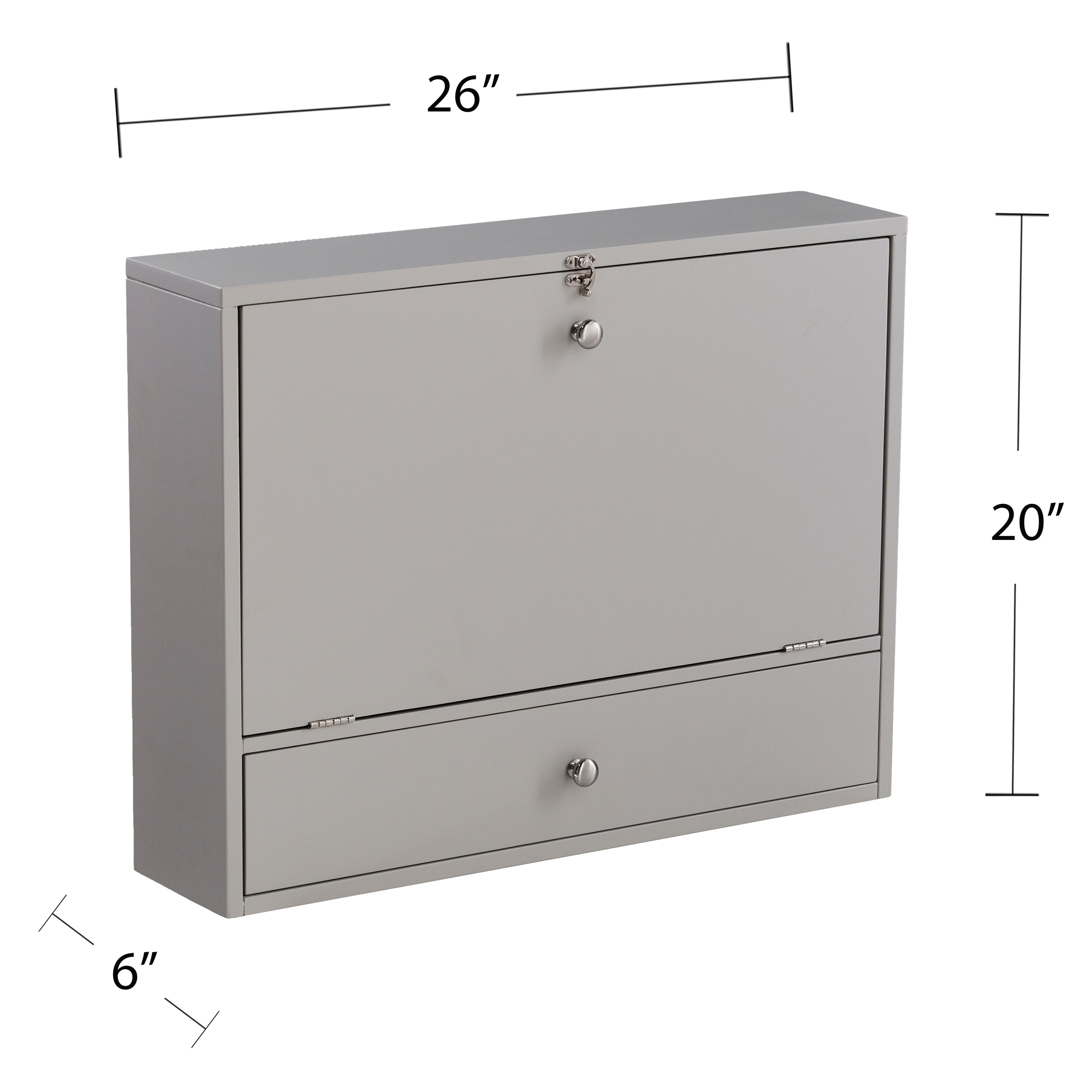 Wall Mounted Folding Laptop Desk On Sale Overstock 14646664 Mdf Gray Wood