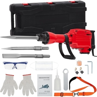Heavy Duty Electric Demolition Jack Hammer, 3pcs 1700W - N/A