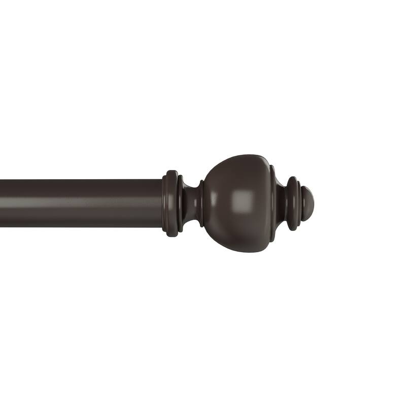 1-Inch Decorative Modern Urn Finial Curtain Rod by Lavish Home