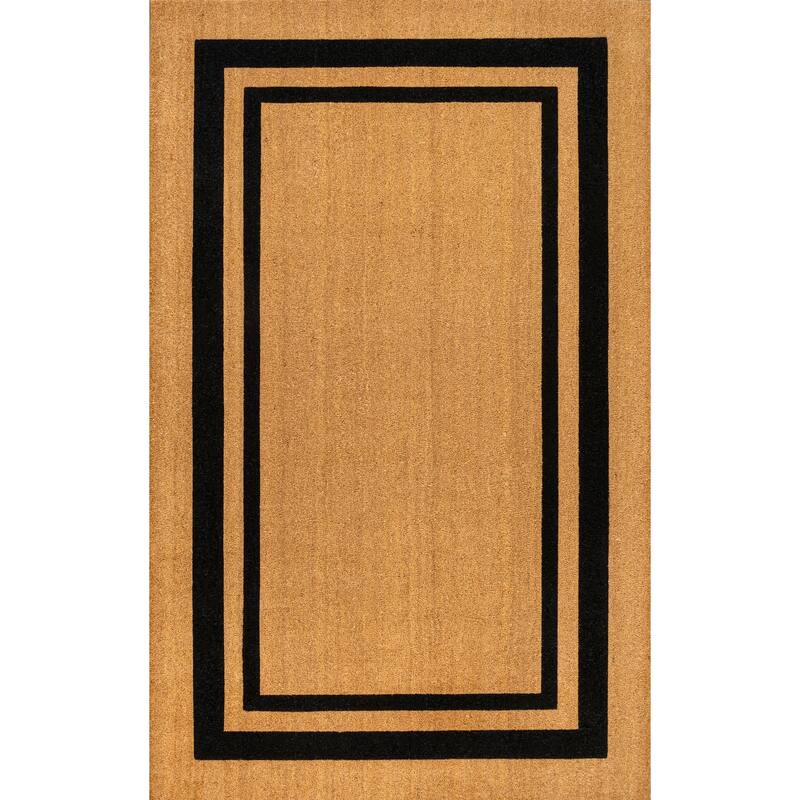 JONATHAN Y Classic Natural Coir Indoor/Outdoor Mat
