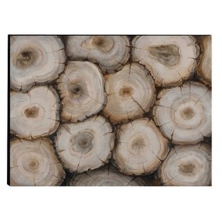 Shop Captivating Tree Trunk Wooden Wall Art Decor Multicolor