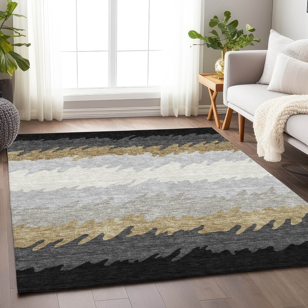 Premium Washable Super Soft Modern Ombre Mayfield Rug