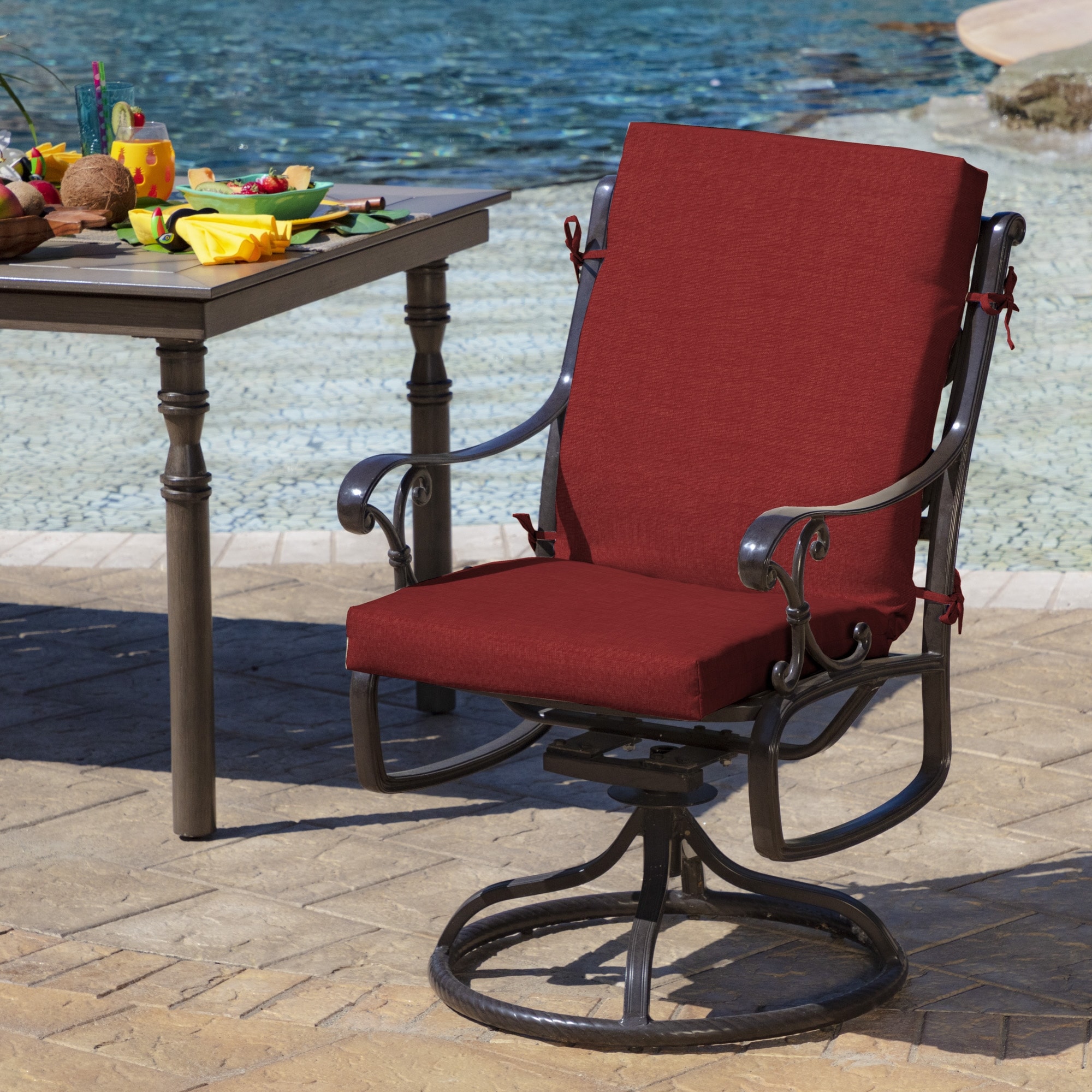 как выглядит ARDEN Outdoor Dining Chair Cushion фото
