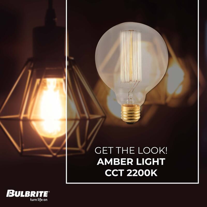 Bulbrite Pack of (4) Dimmable Antique Nostalgic Filament Incandescent Bulb