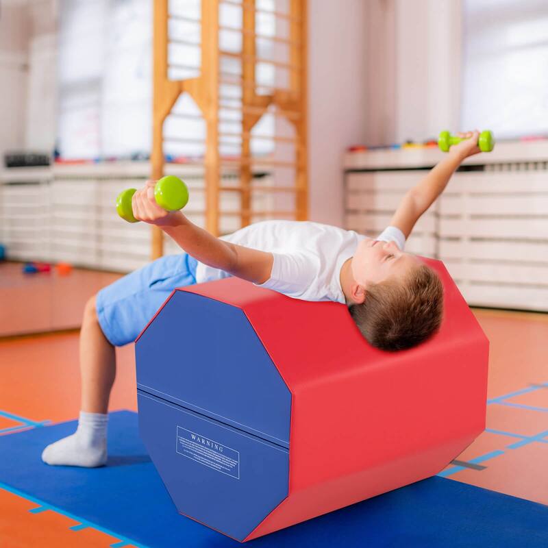Costway 24.5" x 26" Octagon Gymnastics Mat Skill Shape Tumbling Mat - See Details