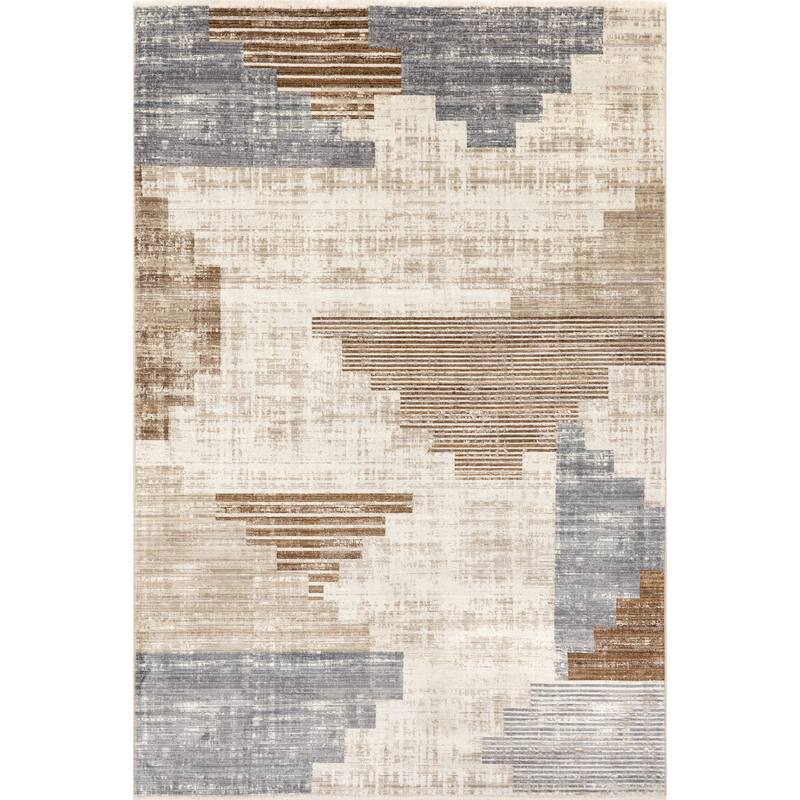 Nuloom Vickie Abstract Fringe Area Rug