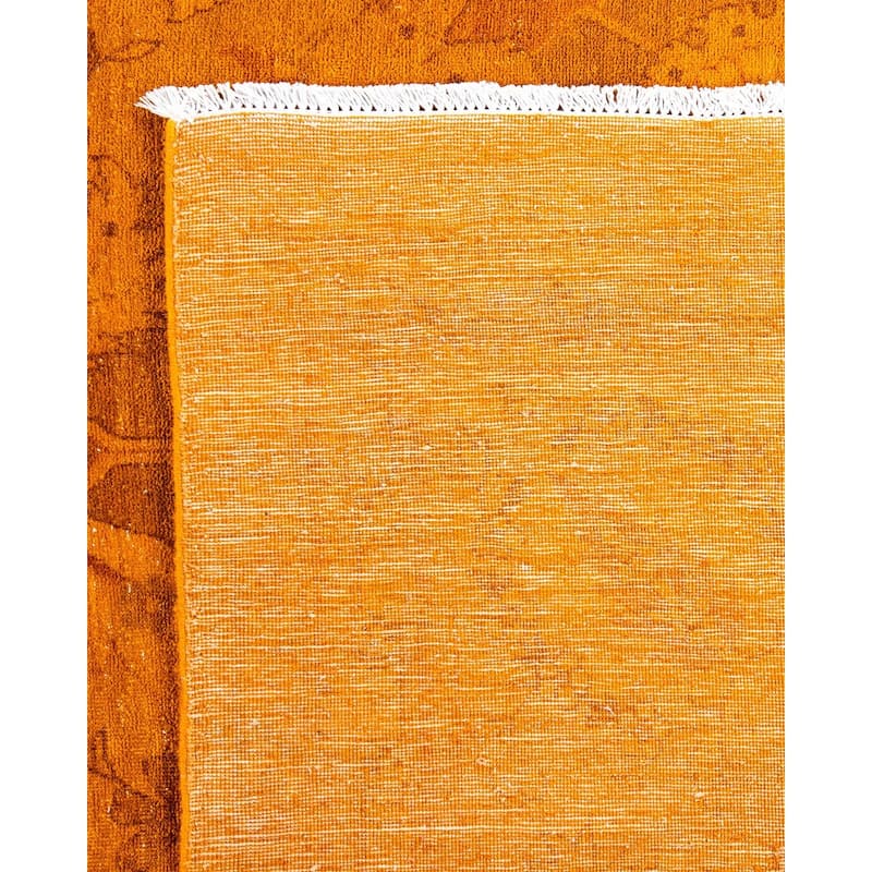 Fine Vibrance, One-of-a-Kind Hand-Knotted Area Rug - Orange, 10' 2" x 13' 10" - 10' 2" x 13' 10"