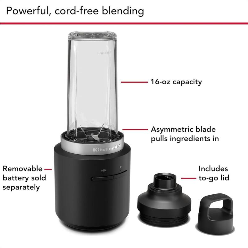 KitchenAid Go Cordless Personal Blender with Battery