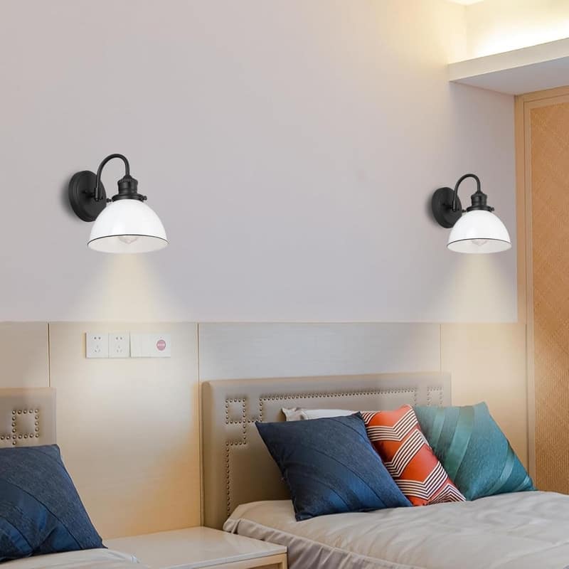 1 Light wall sconce matte black wall light alloy steel wall light fixture