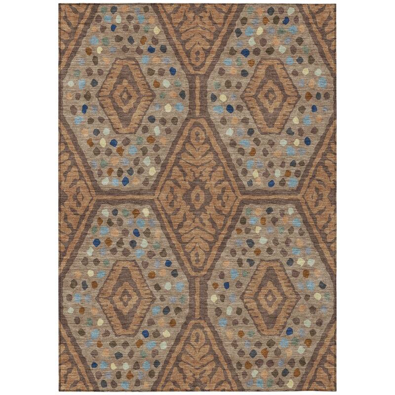 Machine Washable Indoor/ Outdoor Global Nipsey Chantille Rug