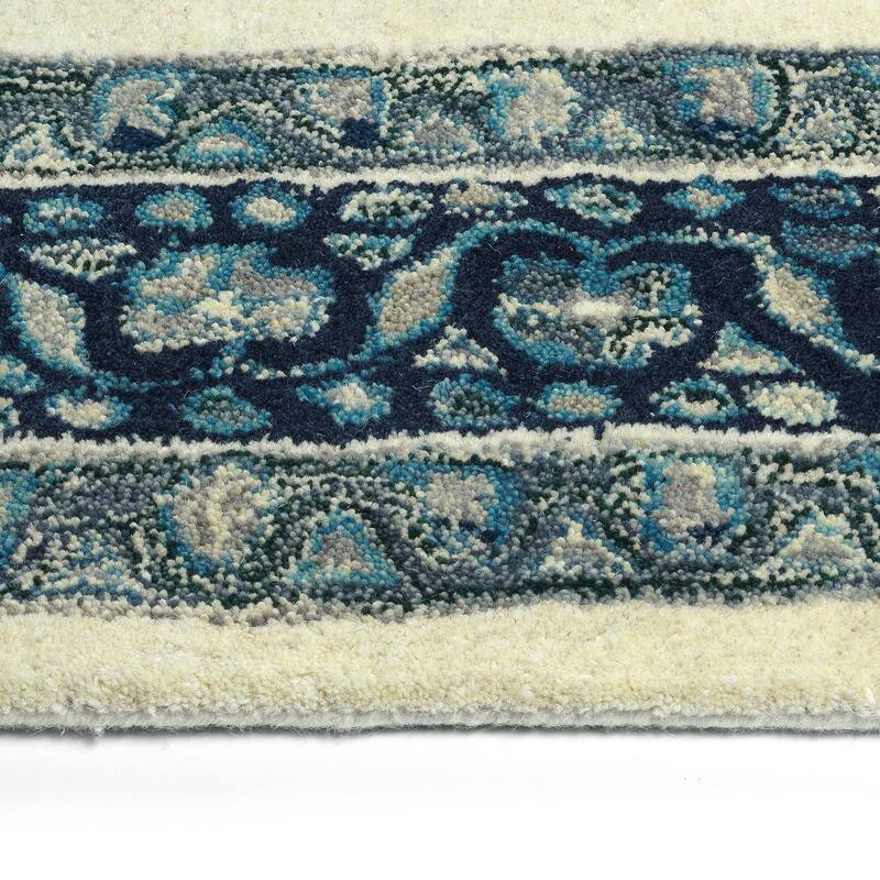Charlotte Collection Ivory Hand Tufted Indoor Area Rug
