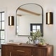 preview thumbnail 5 of 10, 11.8" Modern Walnut Wooden Pine Panels Integrated 3000K LED Wall Sconce for Hallway, Bedroom & Living Room