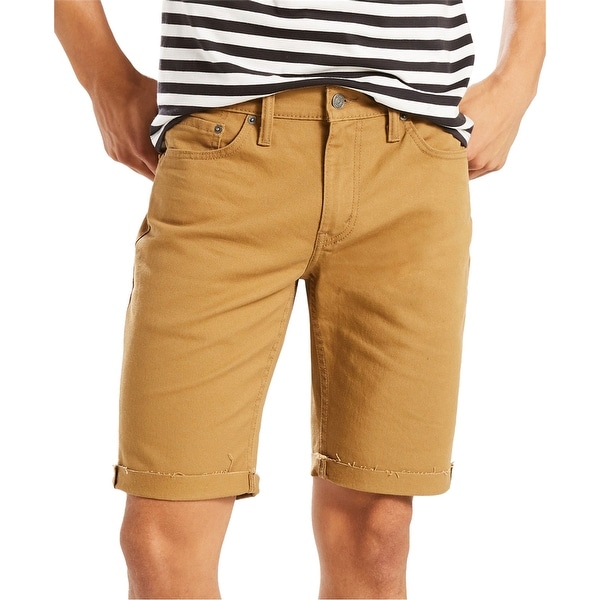 brown levi shorts
