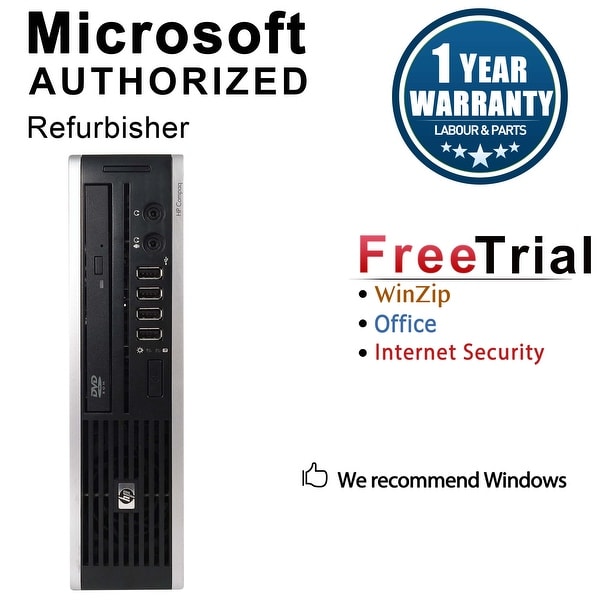 HP 8000 Elite Desktop Computer USFF Intel Core 2 Duo E8400 3.0G 4GB DDR3 1TB Windows 7 Pro 64 WIFI 1 Year Warranty (Refurbished)
