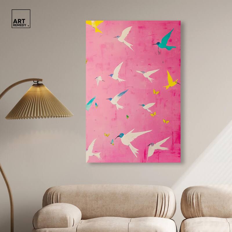 Soaring Sorbet Canvas by Art Remedy, Gallery Wrapped