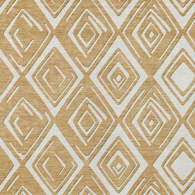 HomeRoots Geometric Transitional Rectangle Outdoor Rug