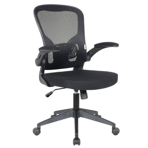 LeisureMod Newton Adjustable Height Mesh Swivel Office Desk Chair