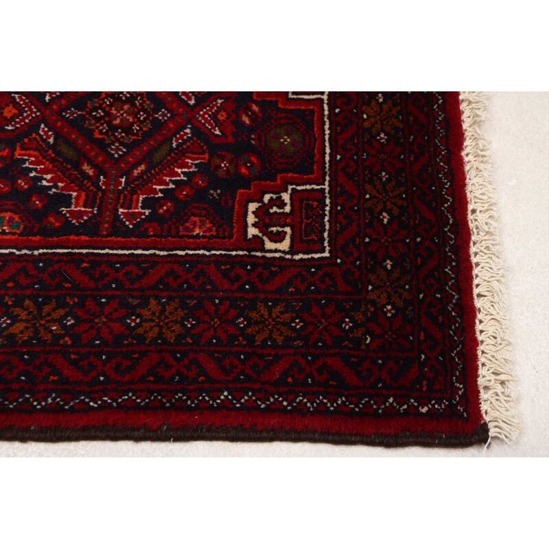 ECARPETGALLERY Hand-knotted Teimani Red Wool Rug - 2'10 x 5'4