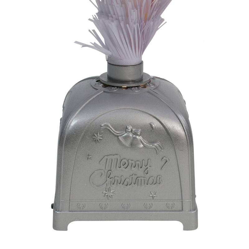 3' LED Color Changing White Fiber Optic Artificial Christmas Tree - 3 Foot