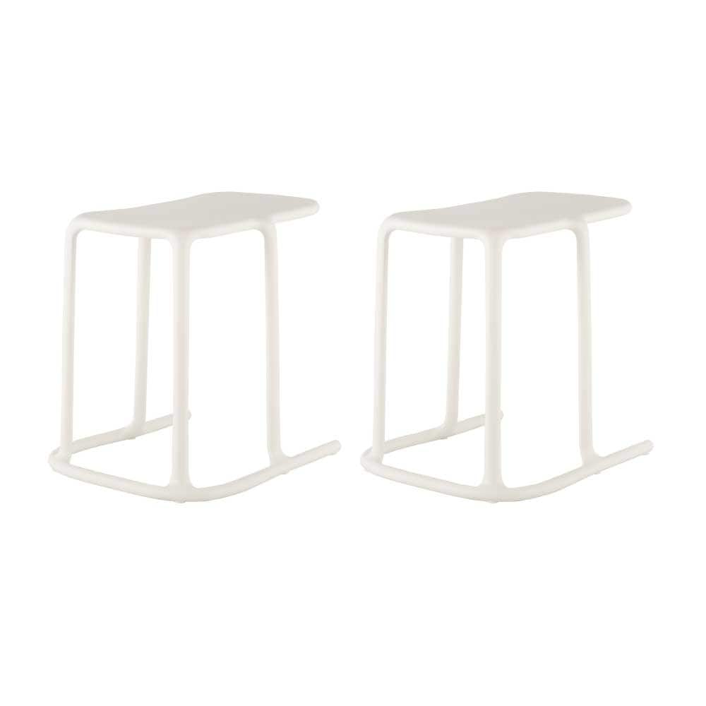 Lagoon Uno Resin C-Shape Side Table, Set of 2