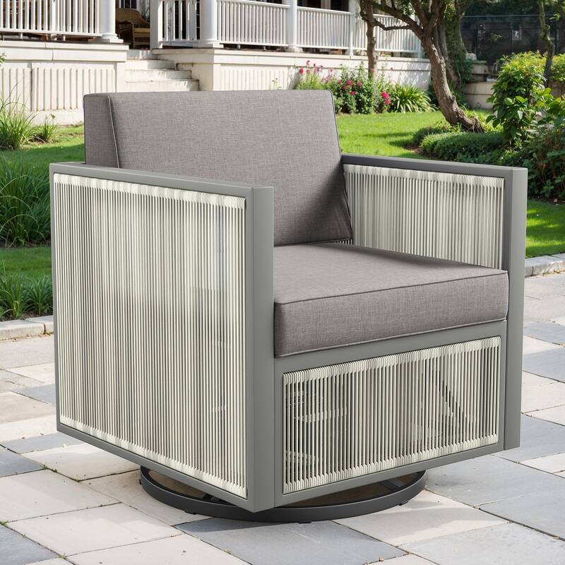 Outdoor Swivel Gliders Chair Rattan Rocking Chair