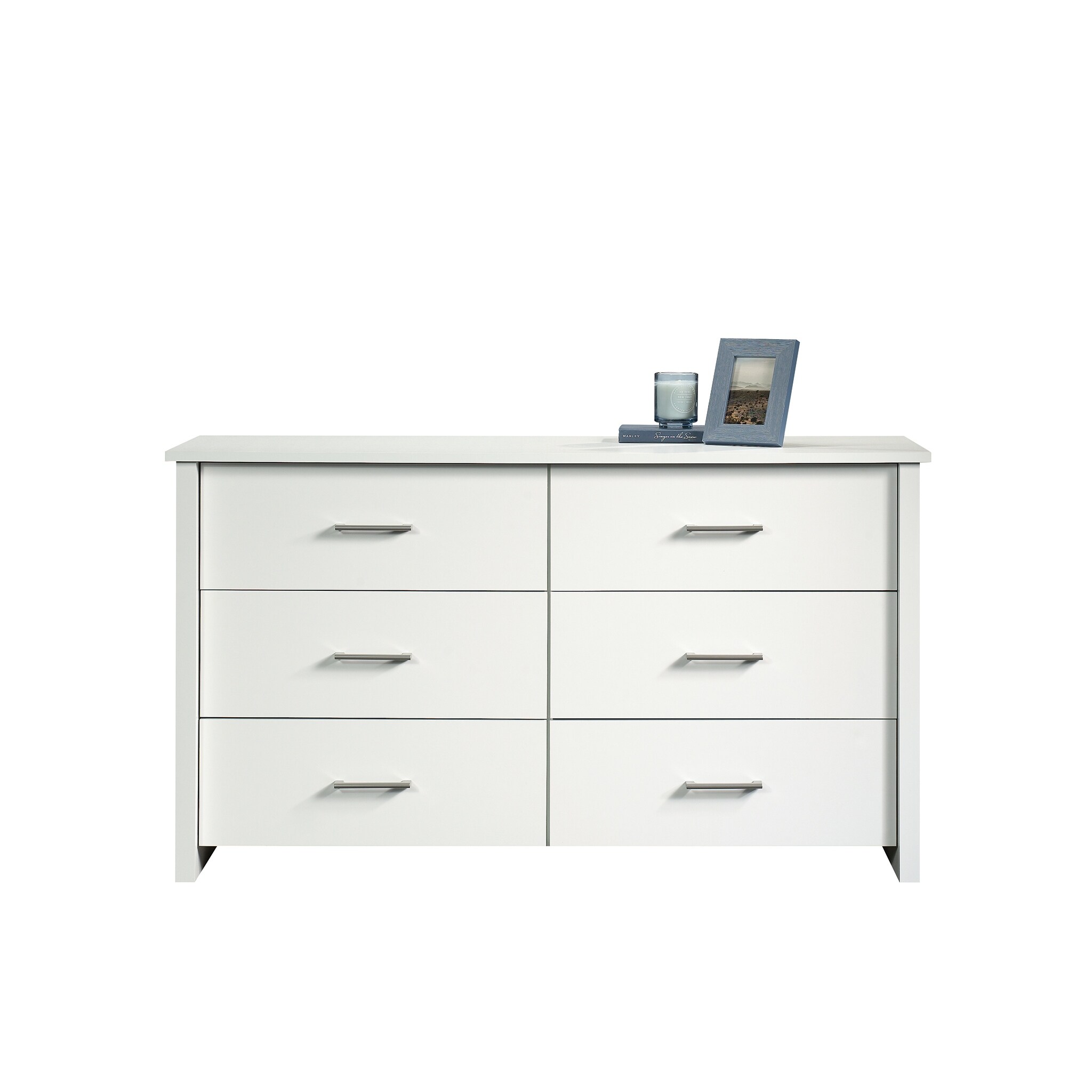 white christmas dresses WLIVE Fabric Dresser for Bedroom 6 Drawer Double Dresser Storage Tower with Fabric Bins Chest of Drawers for Closet Living Room Hallway main image 0