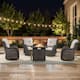 Option Brown Wicker Beige Cushion