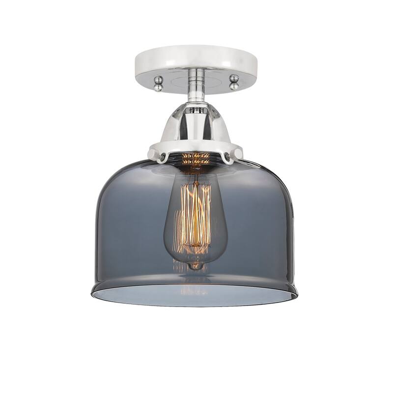 Innovations Lighting Nouveau 2 Bell - 1 Light 8" Semi-Flush Mount
