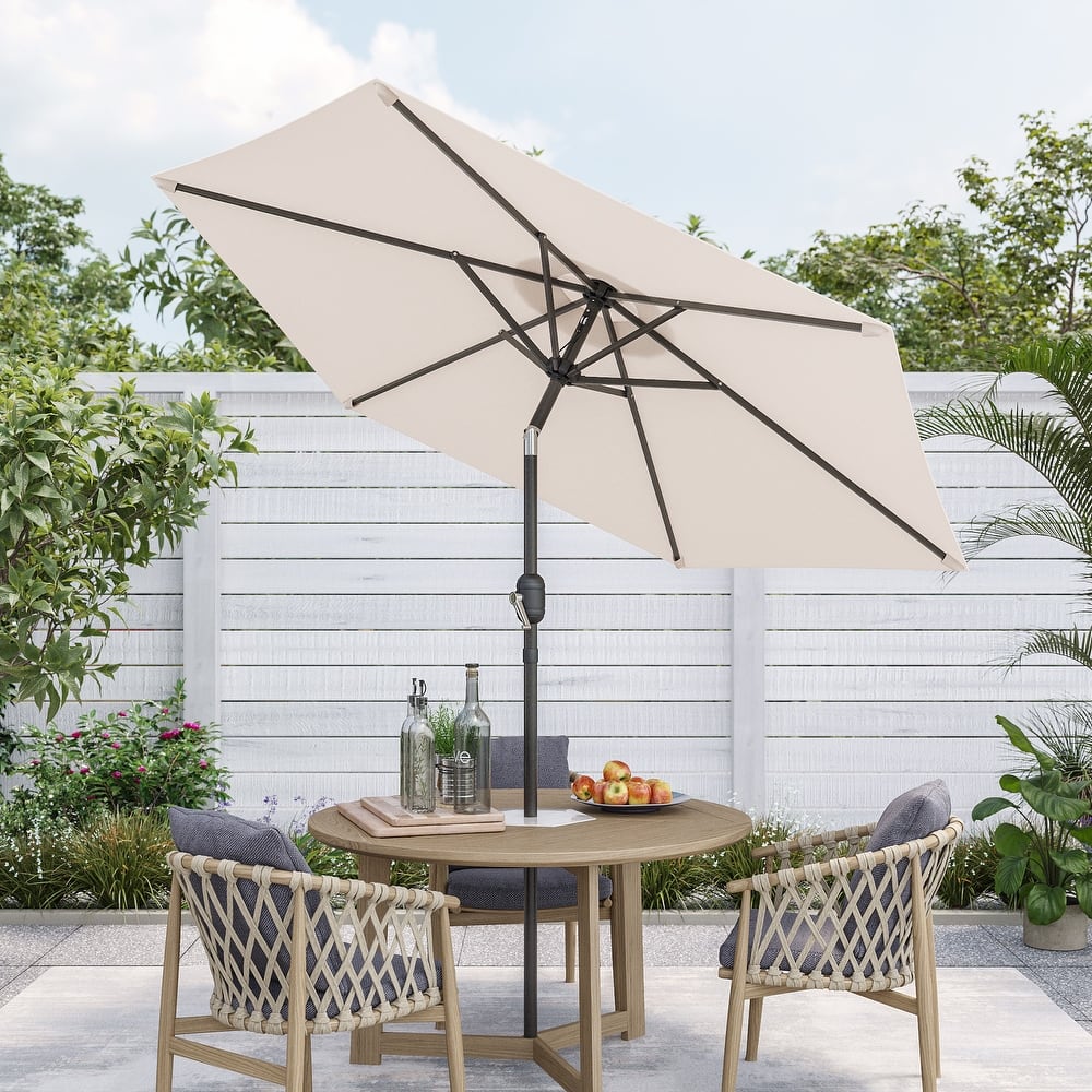 Bonosuki 7.5-foot Waterproof Sunshade Canopy Patio Umbrella