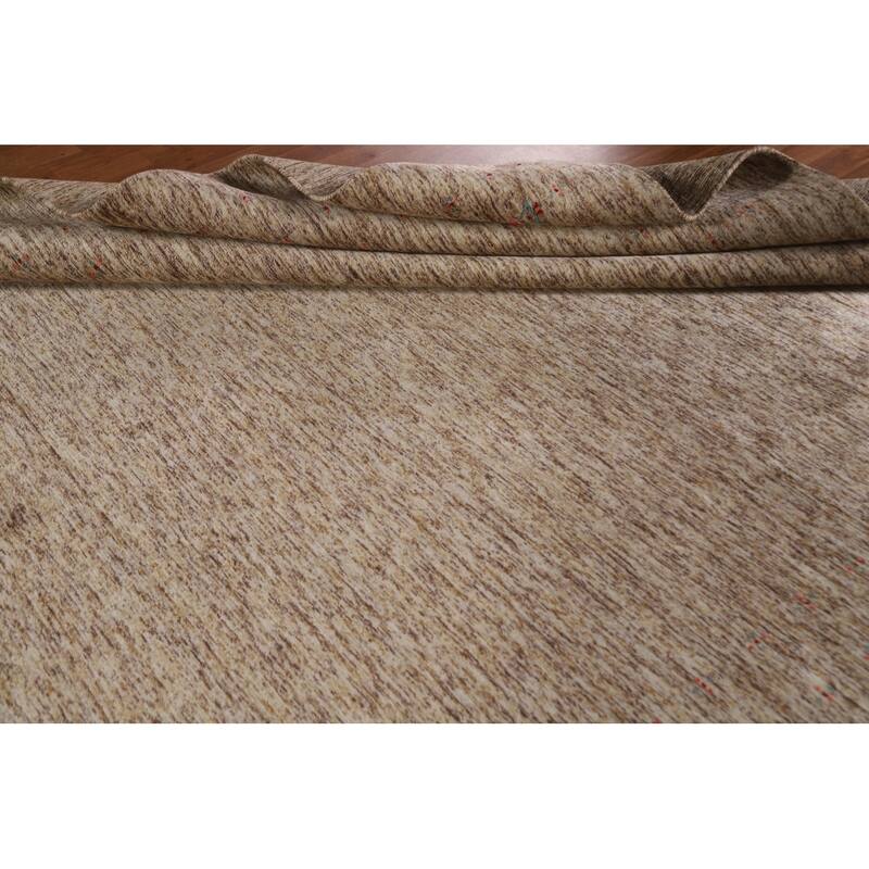 Gabbeh Area Rug Handmade Living Room Wool Carpet - 8'2"x 9'11"