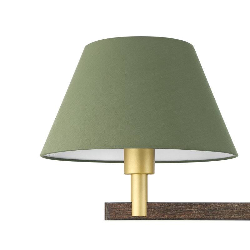 Acroma - 2 Light Gold Dimmable Lamp Shade Chandelier - N/A