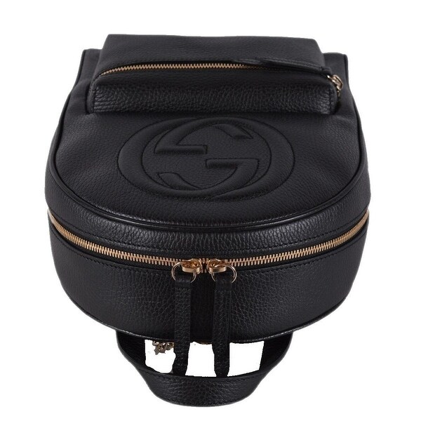 gucci women's black gg soho backpack