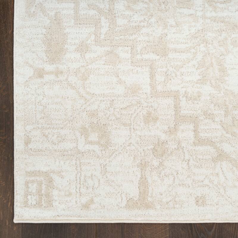 Nourison Dekor Indoor only Cream / Ivory Persian Area Rug