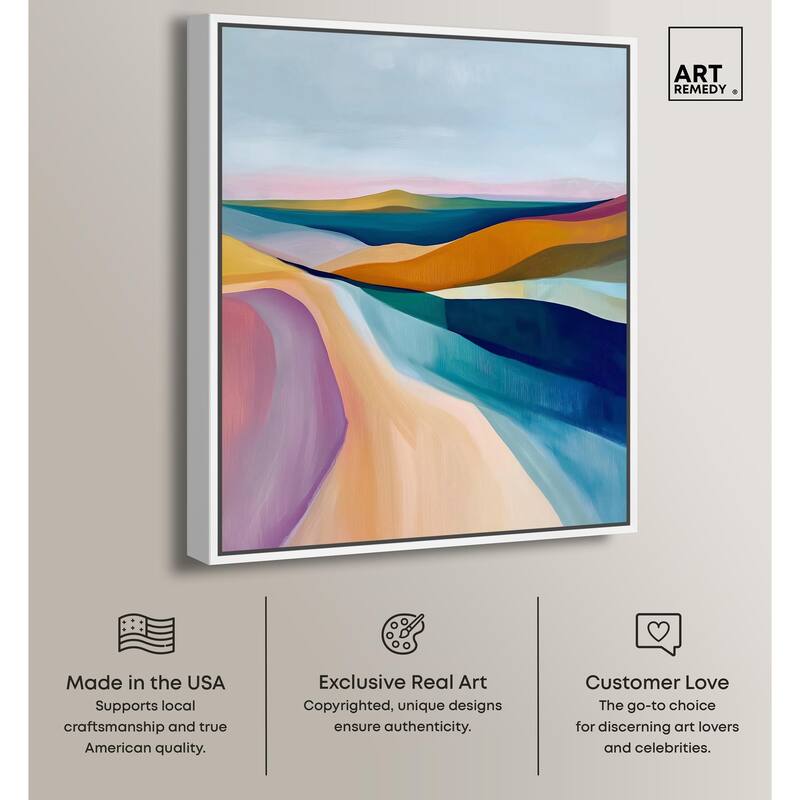 Colorful Dunes II Canvas by Art Remedy