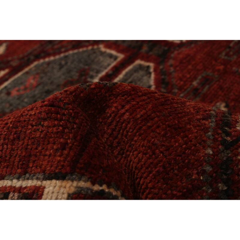 ECARPETGALLERY Hand-knotted Melis Vintage Red Wool Rug - 4'1 x 12'0