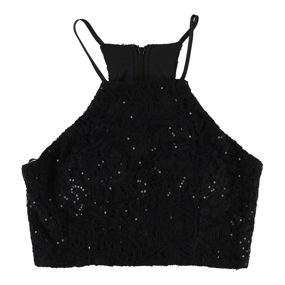 black halter top shirt