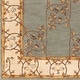 preview thumbnail 7 of 5, Hand-tufted Calhoun Slate Grey Wool Traditional Floral Area Rug - 6' Square
