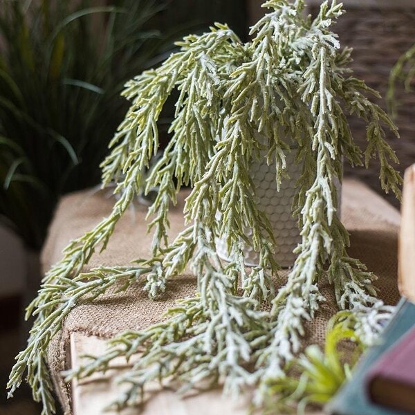 RusticReach Artificial Hanging Waterfall Succulent 27" Long