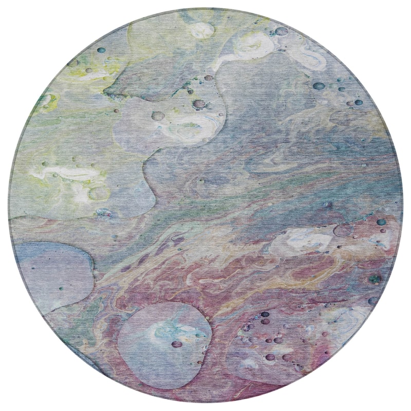 HomeRoots Abstract Transitional Rectangle Outdoor Rug