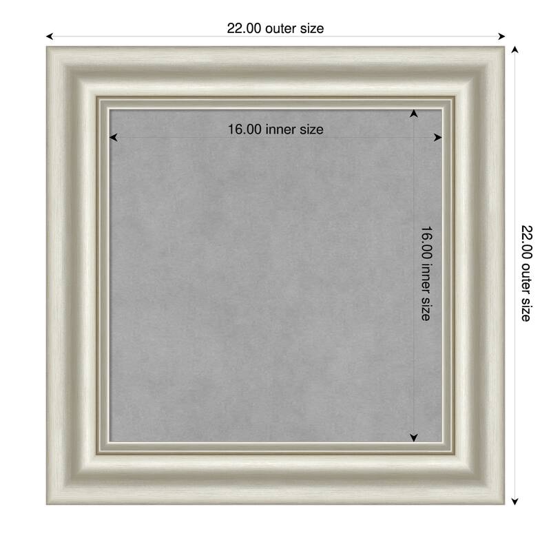 Amanti Art Sophia Gold Framed - 22 x 22 in - Sophia Silver