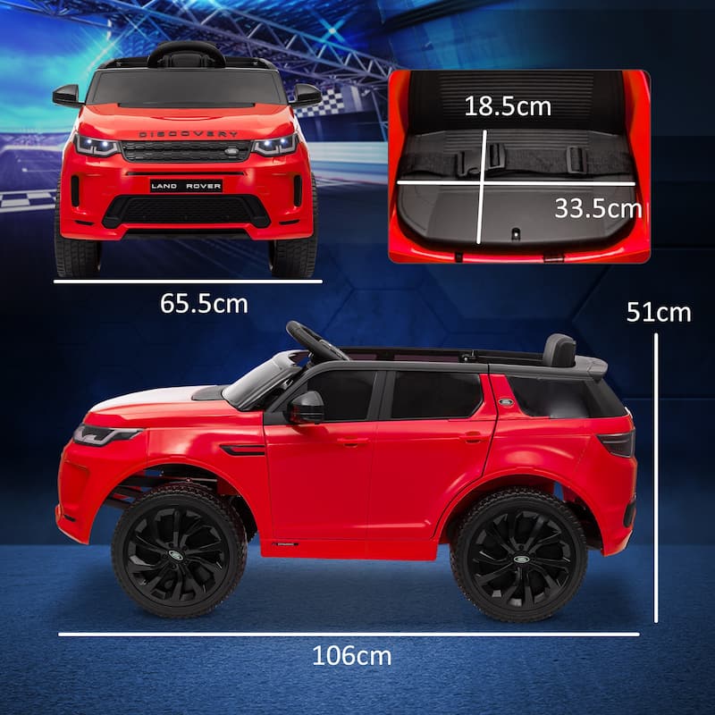 Red Off-Road Toy Car Battery Powered Electric Car Engineering Car Electric Vehicle with Music & Lights