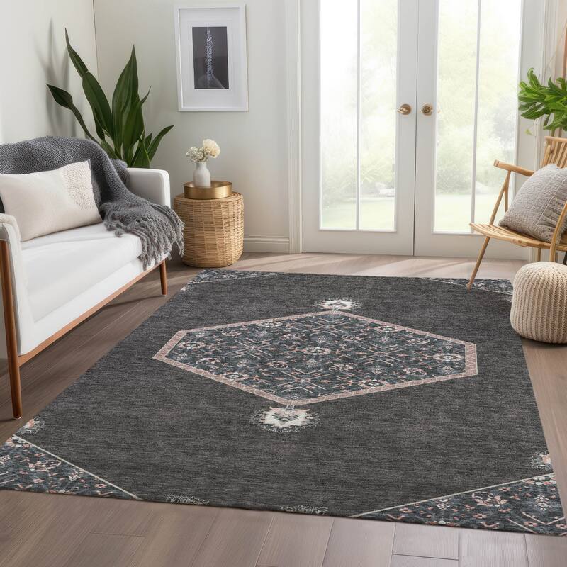 Premium Washable Super Soft Traditional Global Mayfield Rug