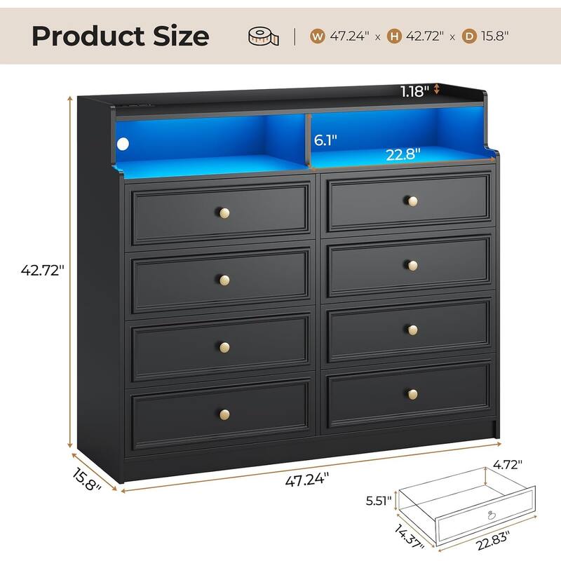 Dresser for Bedroom Dressers & Chests of Drawers Storage Organizer
