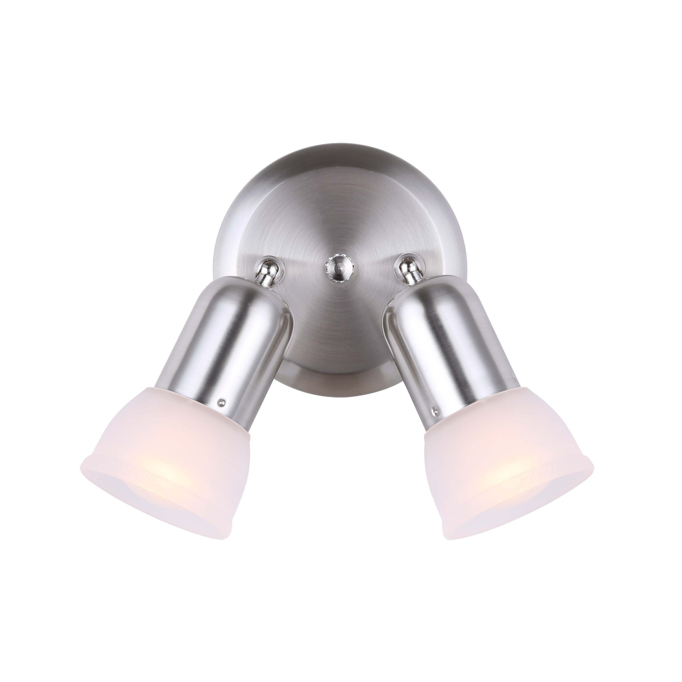 Canarm Jasper 4-Light Track Lighting Fixture - Brushed Pewter Finish, White Alabaster Glass
