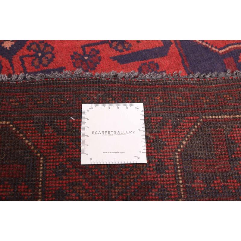 ECARPETGALLERY Hand-knotted Finest Khal Mohammadi Red Wool Rug - 2'8 x 9'2