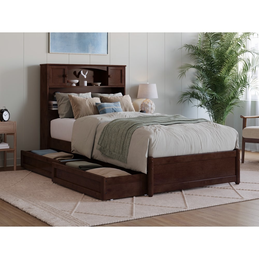 Hadley Platform Bed with Panel Footboard and Storage Drawers