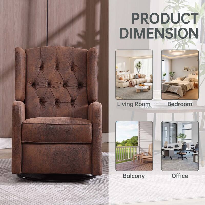 360 Degree Swivel Rocking Recliner Chair