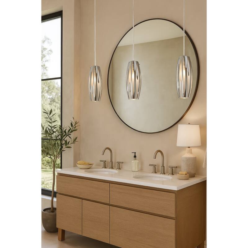 Varaluz Chroman Empire 1-Light Mini Pendant - Chrome